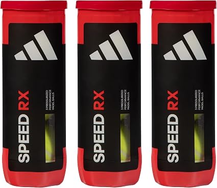 adidas Speed RX Padel Balls 3 Tubes of 3 (9 Balls) | Padel Balls