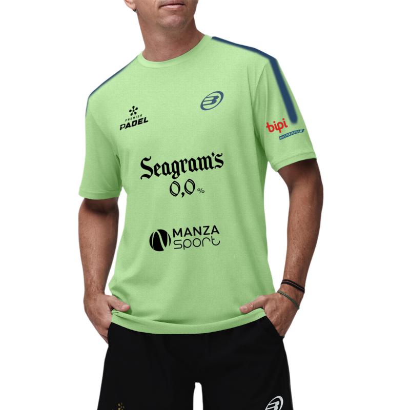 Bullpadel Paquito Montse Acid Green Marl T-shirt
