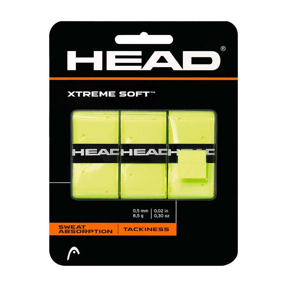 Pack 3 XtremeSoft Yellow Head Overgrips