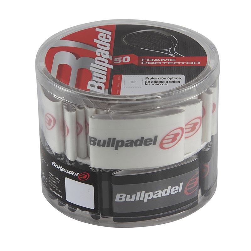 Bullpadel Frame Black Clear 50 Pack Racket Protectors