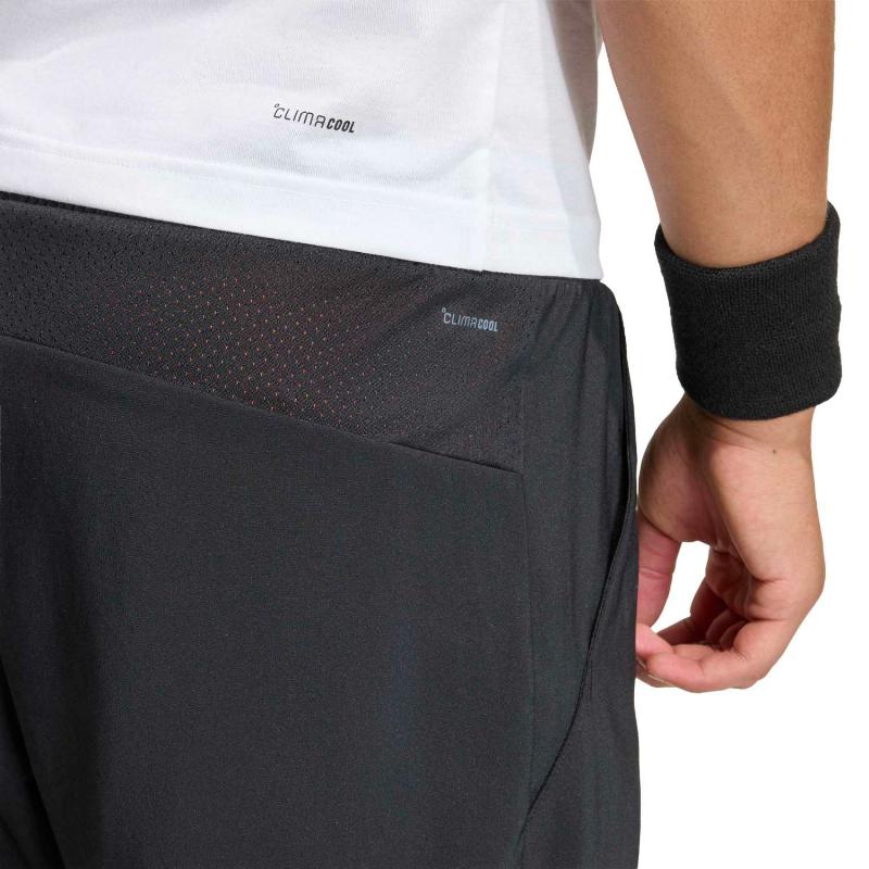 Adidas Club 2 in 1 Black Orange Shorts