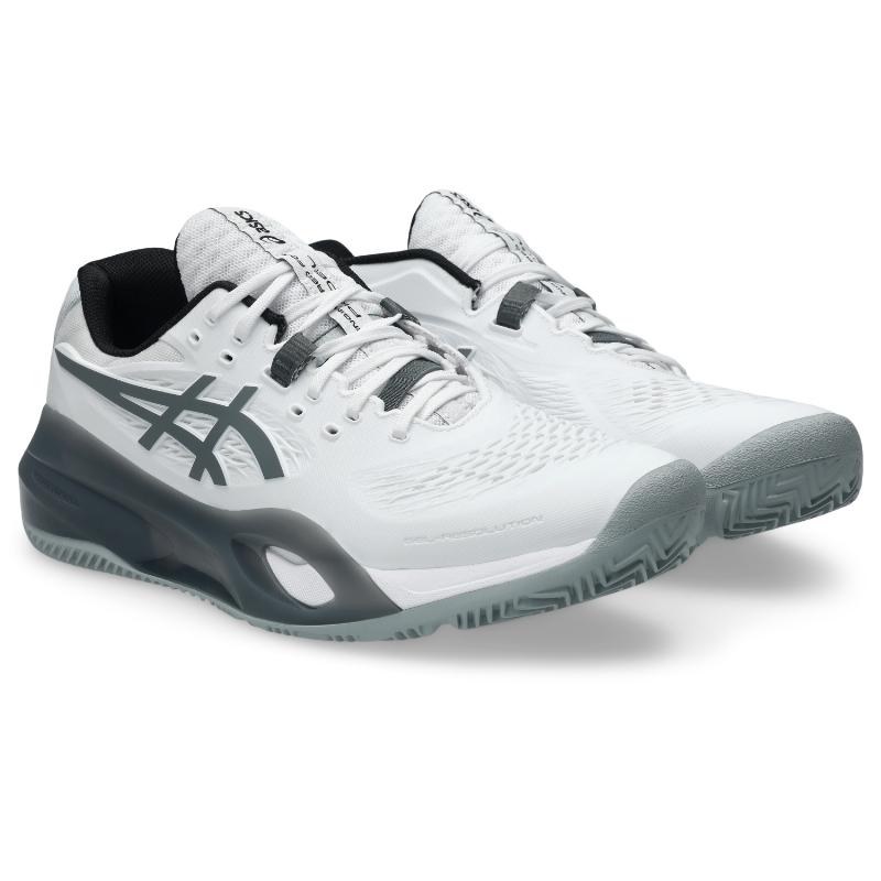 Asics Gel Resolution X Padel White Grey Shoes