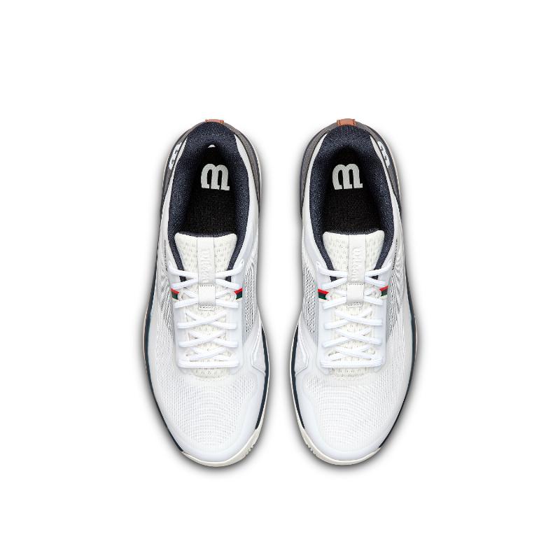 Wilson Rush Lite 5 Clay White Navy Shoes